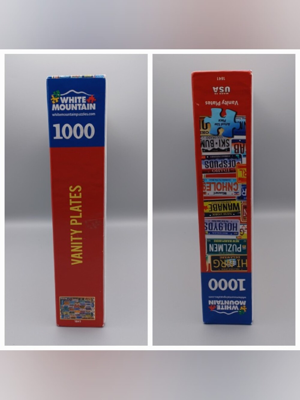 White Mountain Vanity Plates Puzzle Complete - Picture 5 of 14